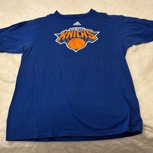 Adidas Kids Blue New York Knicks Tee
